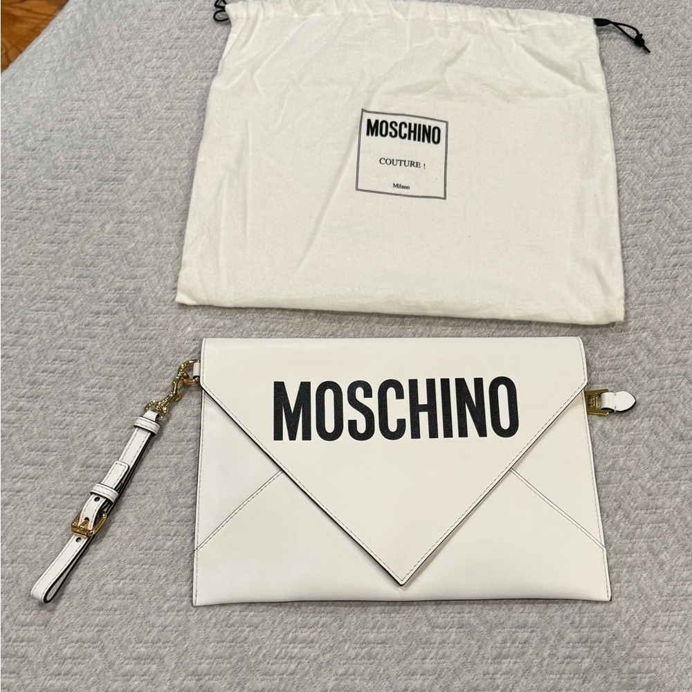 Moschino Signature Envelope Clutch